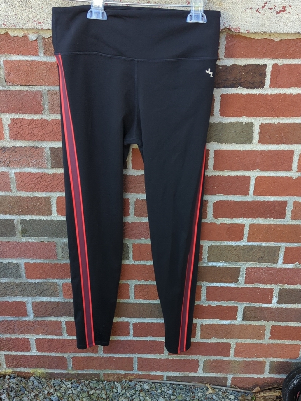 Joy Lab Black Red Spandex Leggings Workout Gear Medium